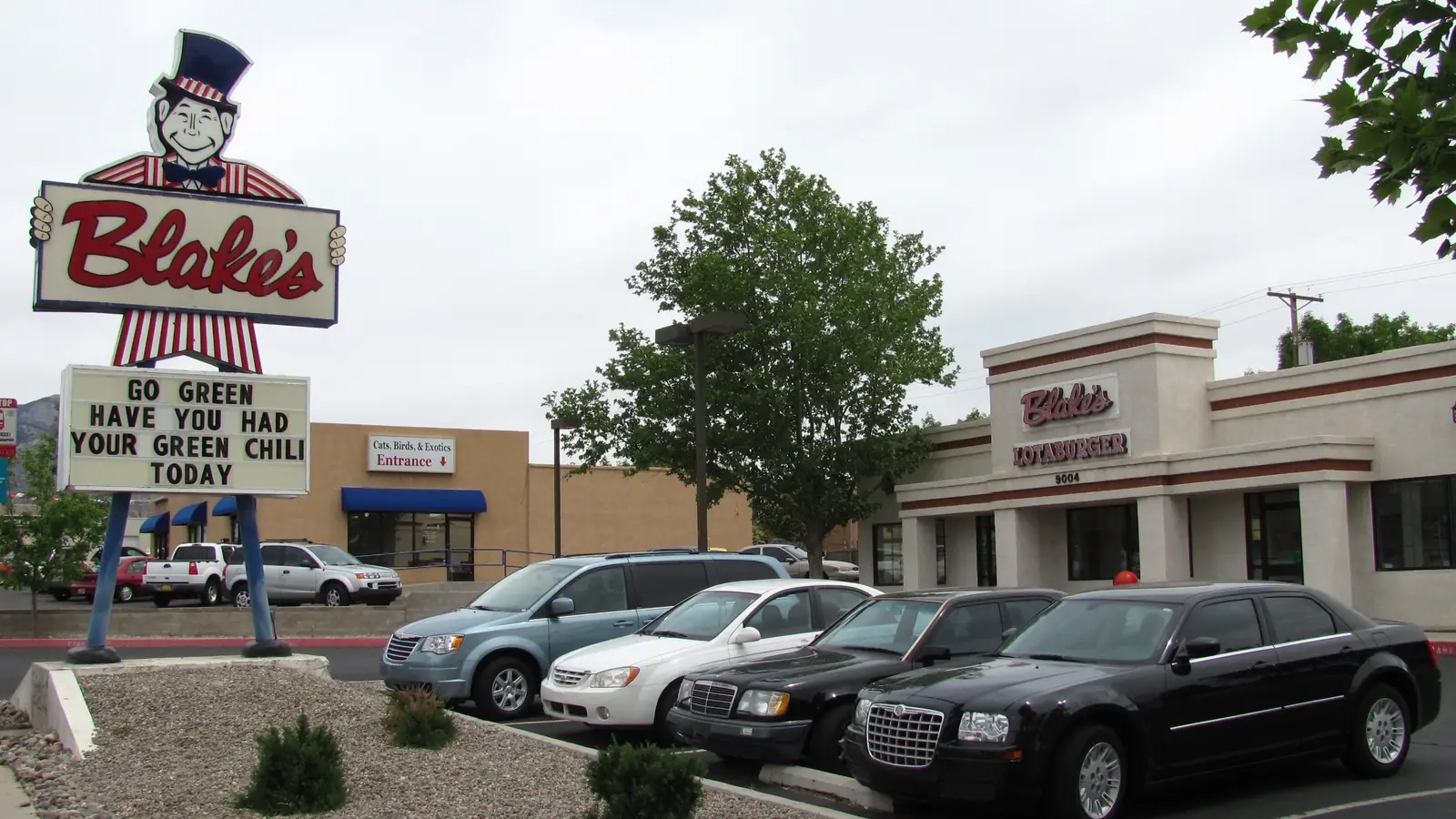 A strip mall on a boulevard in Albuquerque's Northeast Heights – the surroundings of Saul Goodman's office, whose own frontage is not on a free photo