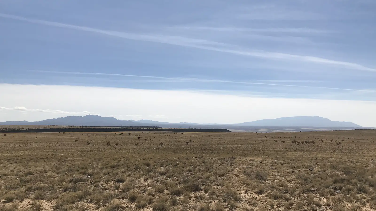 The high desert west of Albuquerque, where the RV cook scenes were filmed