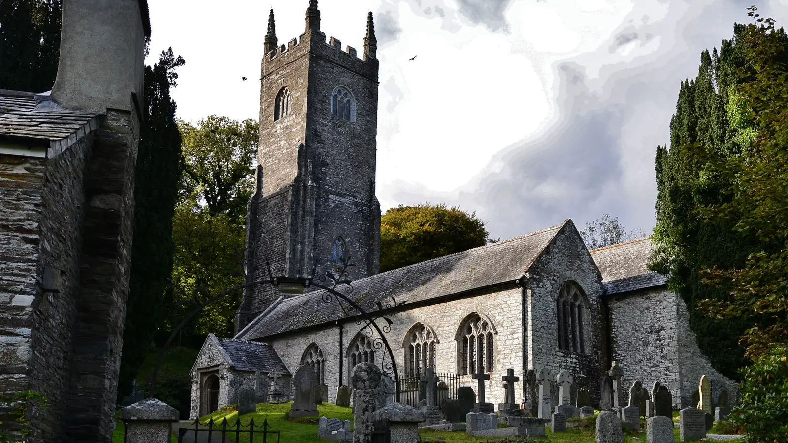 St Nonna's Church in Altarnun on Bodmin Moor – the church where Martin and Louisa marry.