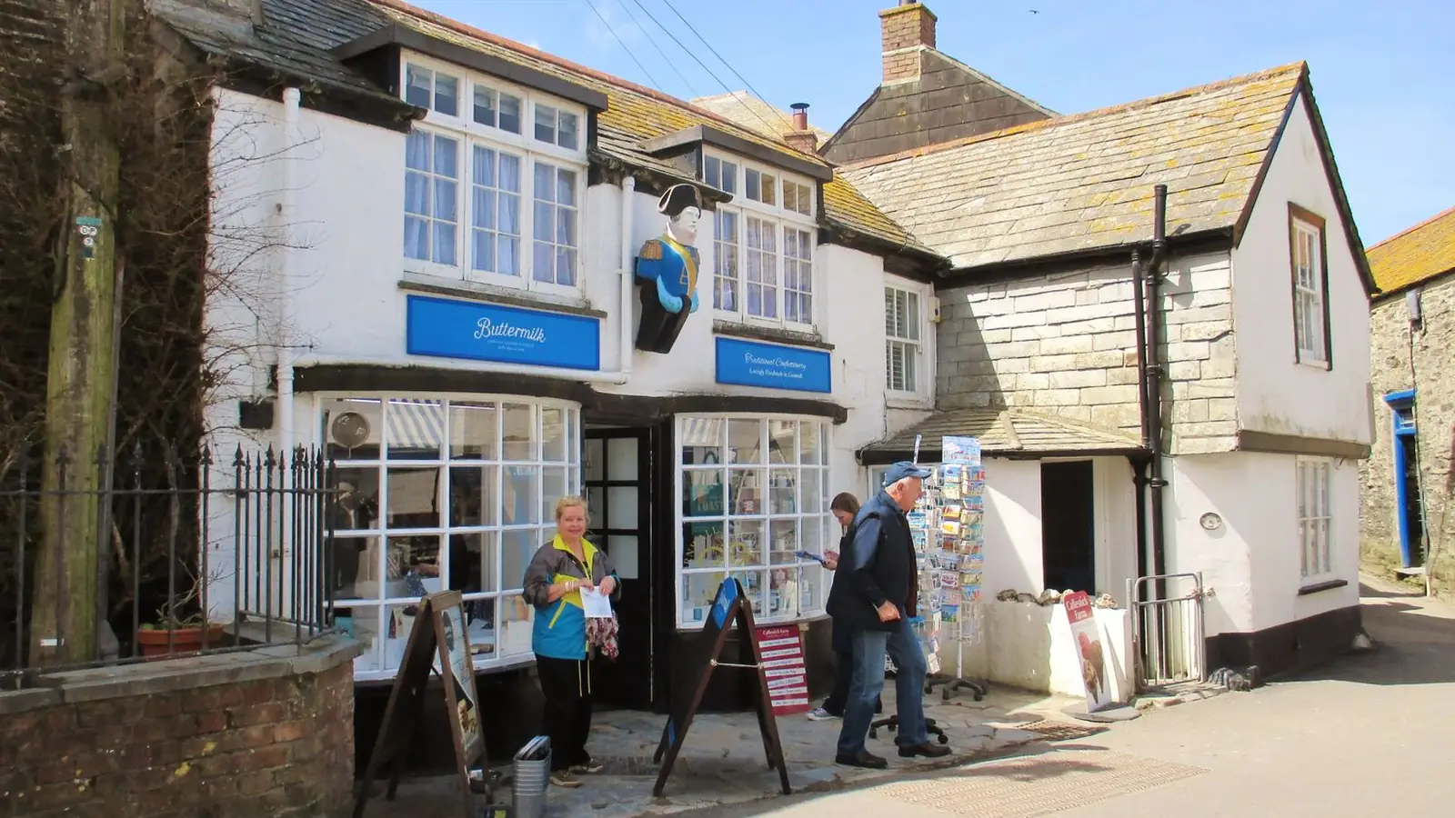 The shop by the Platt in Port Isaac that plays Mrs Tishell's pharmacy in Doc Martin.