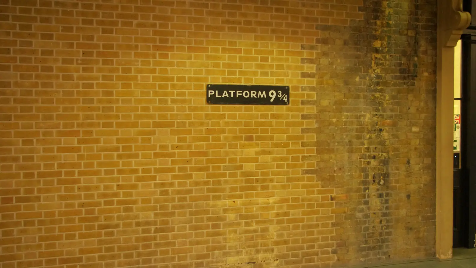The Platform 9¾ sign at King's Cross station, London