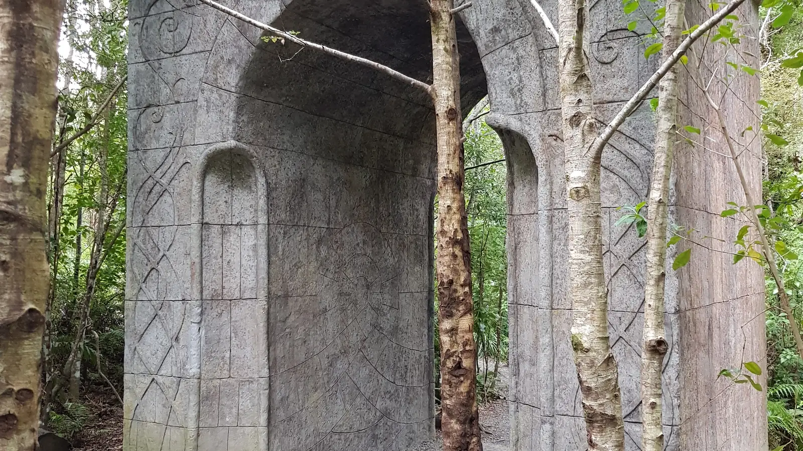 The elven archway at Kaitoke Regional Park, where Rivendell was built