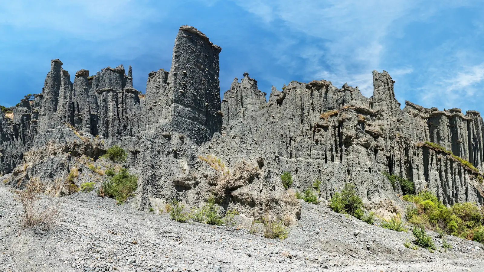 The Putangirua Pinnacles in the Wairarapa, the Paths of the Dead