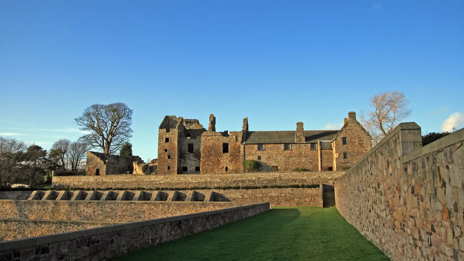 Aberdour Castle in Fife, the French abbey in Outlander