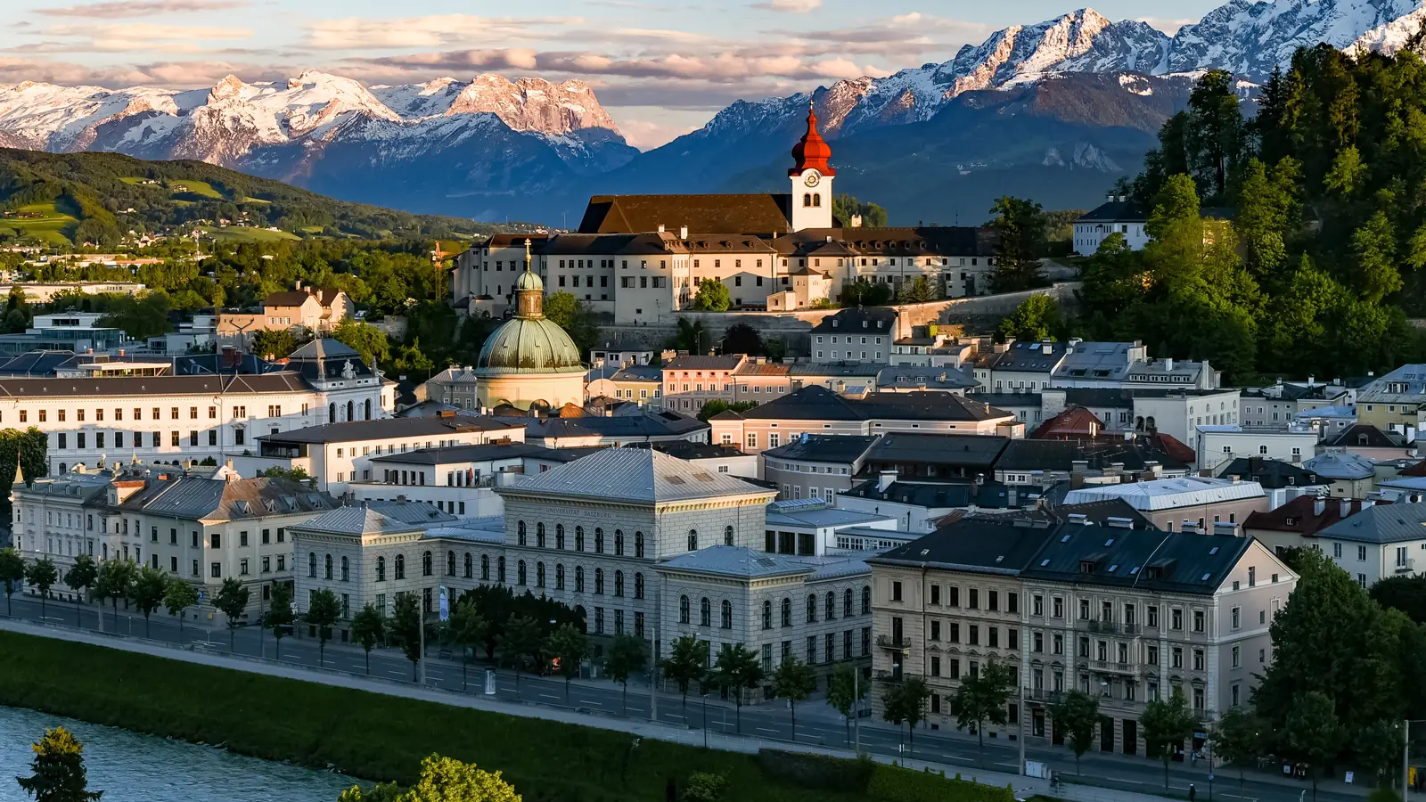 Nonnberg Abbey above the old town of Salzburg, Maria's convent