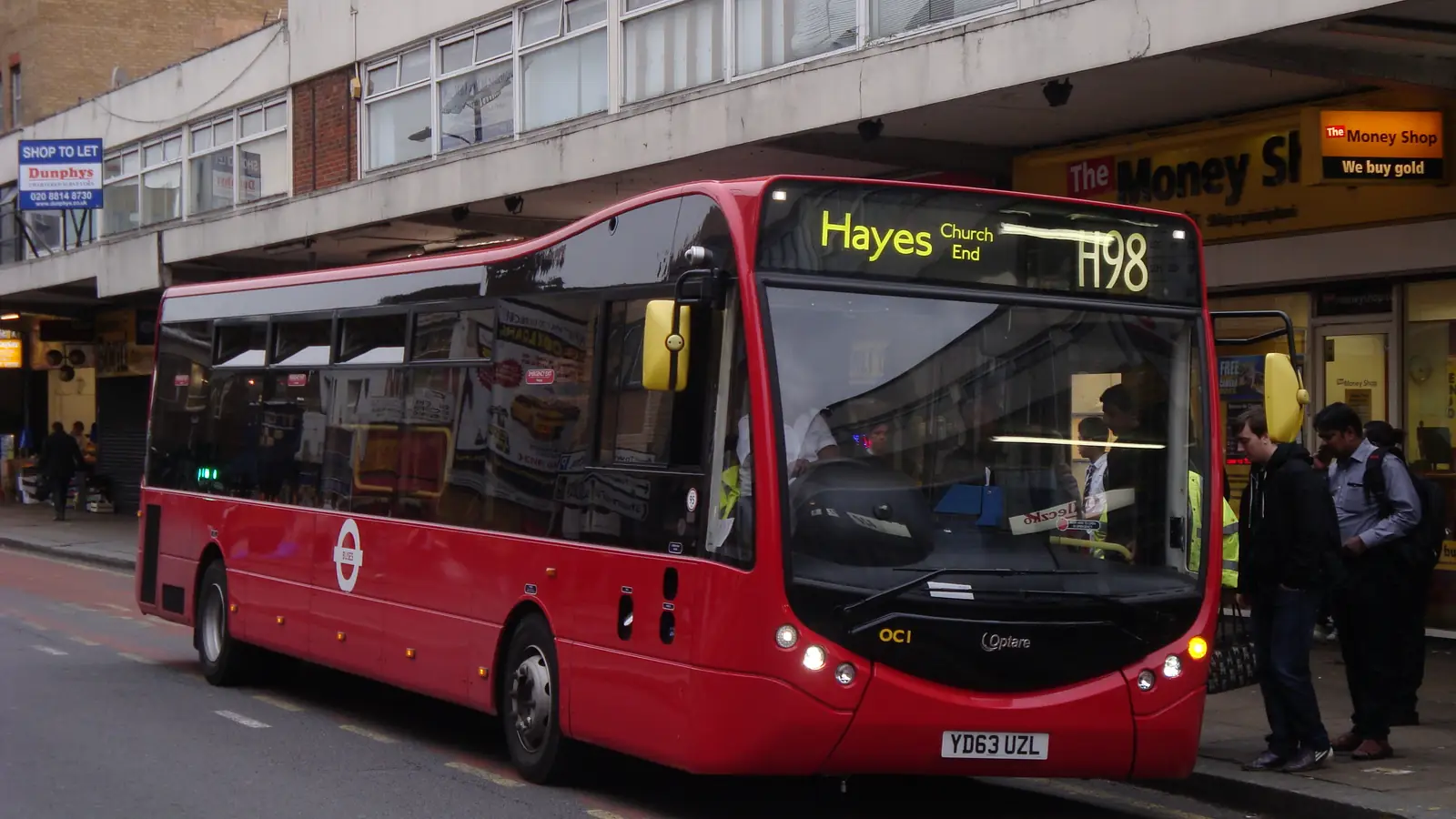 Hayes town centre, west London – the suburb whose non-league ground stood in for Richmond's training pitch; the stadium itself has no free photo